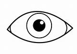 Eye Coloring Para Colorear Ojo Coloriage Oog Dibujo Kleurplaat Yeux Oeil Eyes Pages Printable Bilde Ogen Edupics Cartoon Fargelegge Grande sketch template