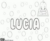 Lucia Nombre Casimeritos Sobres Ninas Idiomas sketch template