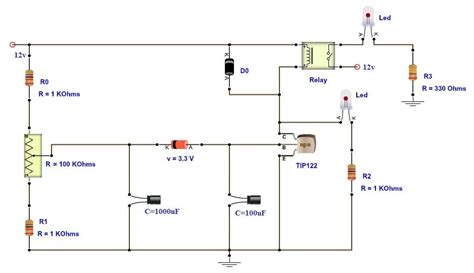 build time delay relay circuit elektronik
