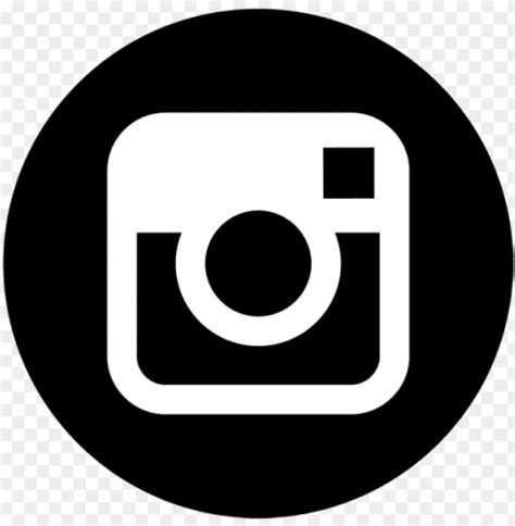 black instagram logo png image  transparent background toppng