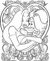 Rabbit Roger Coloring Pages Jessica Printable Getcolorings Colorin Color sketch template