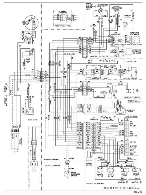 wireing diagram    kenmore elite refrigerator  kenmore