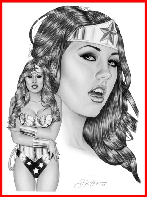 Sexy Wonder Woman Pinup In Don Monroe S Comic Art Comic