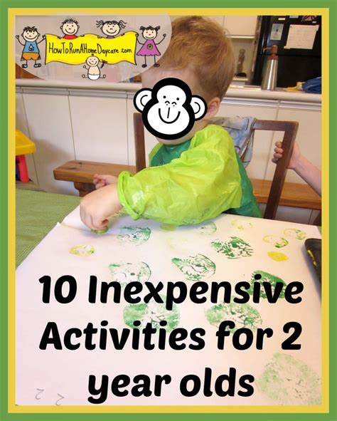 ten inexpensive activities   year olds   run  home daycare