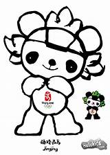 Jingjing Mascota Mascote Olimpiadas Olympiques Colorier Nini Mascots Hellokids Olimpicos Beijin Gh04 Asian Olympischen sketch template