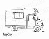 Coloring Printable Winnebago Instant Class Motorhome Rv Pages Wimsical Trailer Camper Color Campers Adult Line Whimsical sketch template