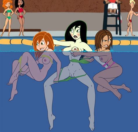 Shego Pool Lesbians With Kim Possible And Bonnie Rockwaller Shego