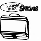 Lunch Box Coloring Template Sketch sketch template