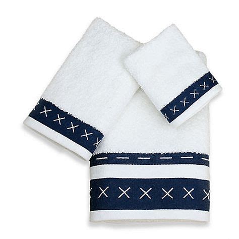 criss cross bath towels  cotton towel kids bathroom nautical