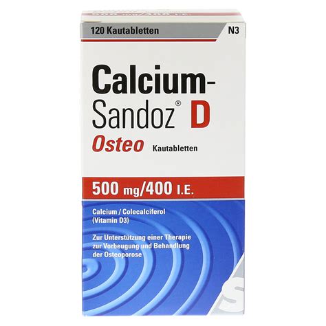 erfahrungen zu calcium sandoz  osteo kautabletten  stueck