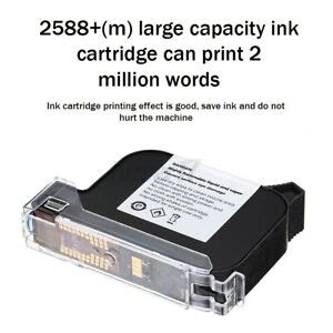 ink cartridge black ml handheld inkjet printer machine cartridge hp  ebay