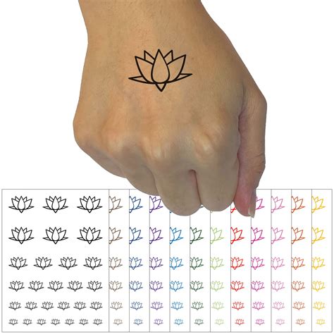 simple lotus flower tattoo