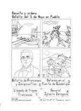 Batalla Puebla Colorear sketch template