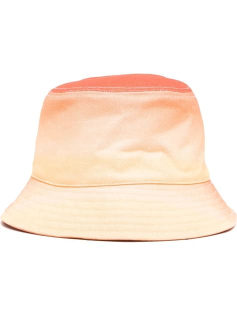 Isabel Marant Loeina Logo Ombré Bucket Hat In Orange Modesens