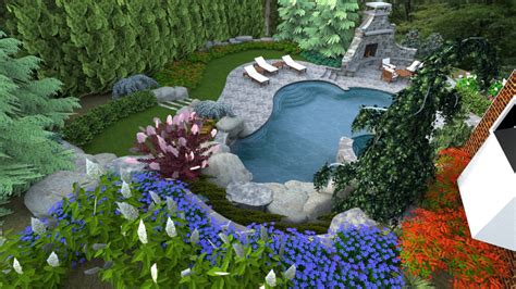 sized swimming pool design  herndon virginia surrounds landscape architecture