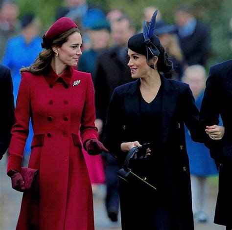 the duchess of cambridge and the duchess of sussex attend christmas day