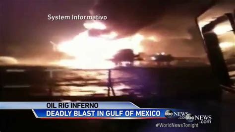 oil rig explosion in gulf of mexico kills 4 youtube