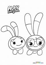 Abby Hatcher Peepers Squeaky sketch template
