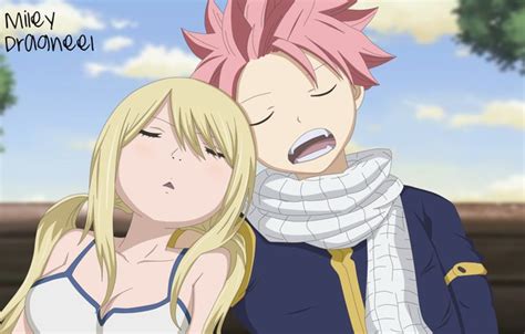 Wallpaper Girl Guy Sleep Fairy Tail Lucy Natsu