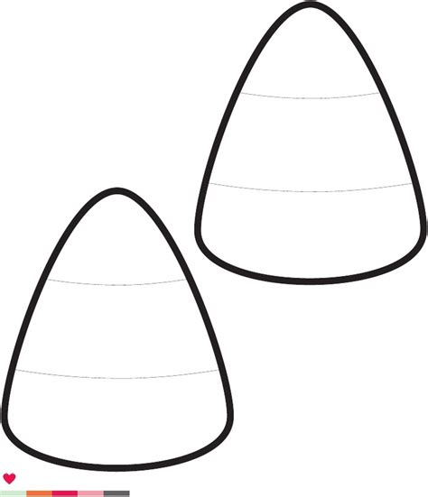 candy corn template printable candy corn template