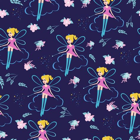seamless pattern  fairy custom designed graphic patterns