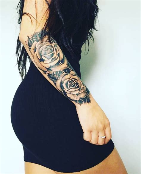 Top 61 Best Rose Sleeve Tattoo Ideas – [2020 Inspiration Guide] Mens