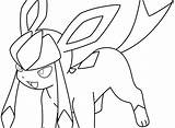 Coloring Glaceon Pages Getdrawings Getcolorings sketch template