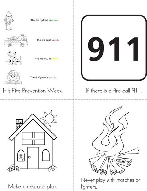 fire safety booklet printable  printable templates