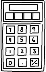 Calculator Calculated Coloringbookfun Coloringpages101 Coloringcrew sketch template