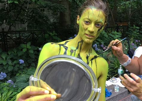 Nude Models Become Artists’ Canvases On Nyc Bodypainting Day The