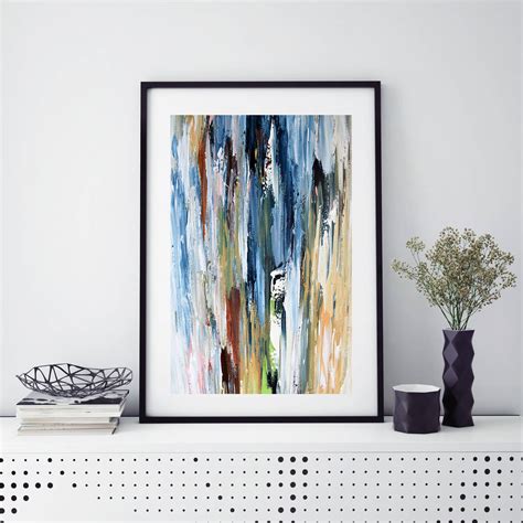 abstract art print abstract wall art decor framed  abstract house