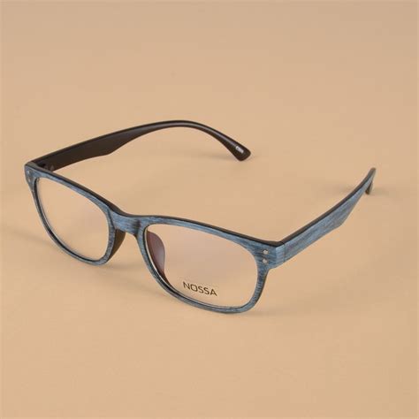 vintage blue glasses frame clear lens for women and men retro points