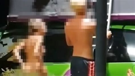 cairns tourists tourist couple caught showering naked on