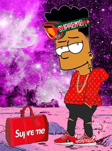 pin  abel kros  bart   fond ecran art dessin