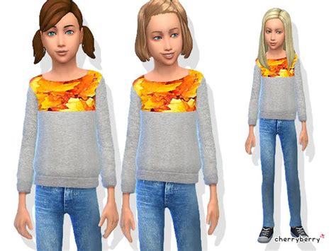 the sims resource autumn clothing set for girls by