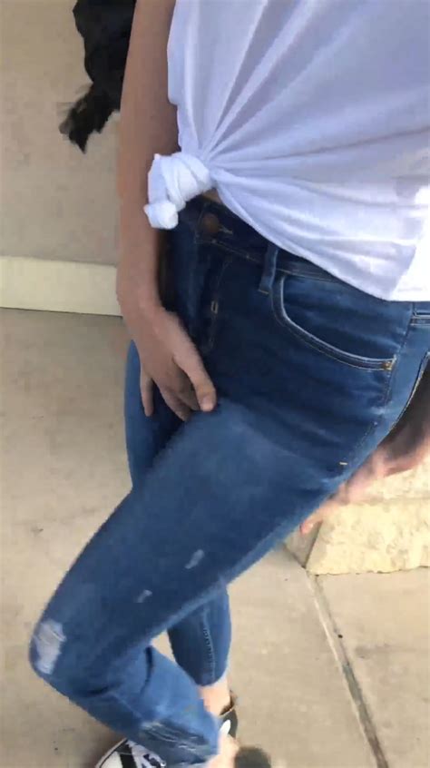 Girls Desperately Peeing In Her Jeans In Public Omorashi And Peeing