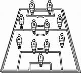Field Soccer Tactics sketch template