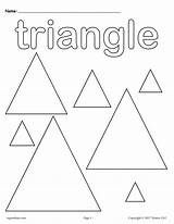 Triangle Triangles Activities Tracing Trace Supplyme Mpmschoolsupplies Includes Rectangles sketch template