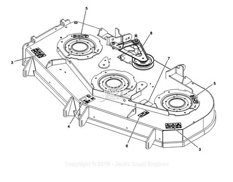 exmark lzegkca sn   parts diagram  deck wdecals assembly