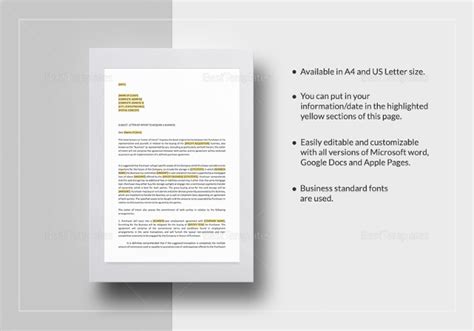 intent letter templates   word  documents