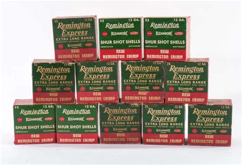 Vintage Remington 12 Ga Shotgun Ammo Ct Firearms Auction