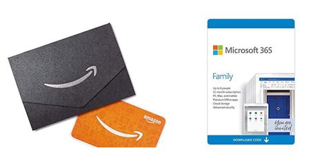 amazon gift card  microsoft  family  month subscription