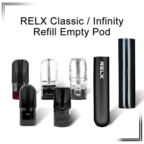 relx infinity refillable empty pod relx classic pods refill juice flavor relx infinity pod
