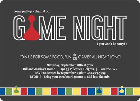 Game Night Invitations Game Night Party Invites Couples
