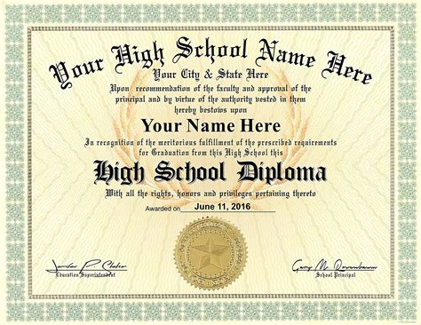 high school diploma custom printed   info premium quality