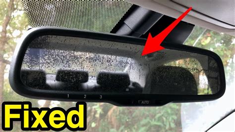 remove  fix  replace car interior auto dimming rear view mirror youtube
