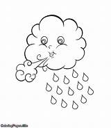 Cloud Coloring Blowing Pages ציעה דף Wind לציעה להדפסה Winter ענן רוח Clouds Cartoon Drawing Kids Template Color דפי Coloringpages sketch template