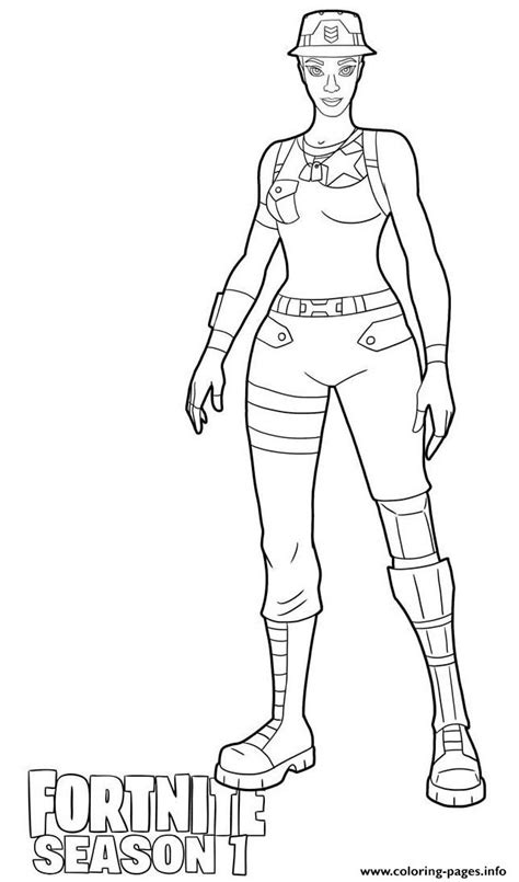 fortnite recon expert coloring pages coloring  drawing