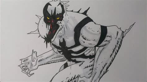 Drawing Anti Venom Marvel Comics Youtube