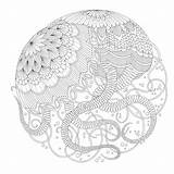 Marotta Millie Adults Mandala Jellyfish sketch template